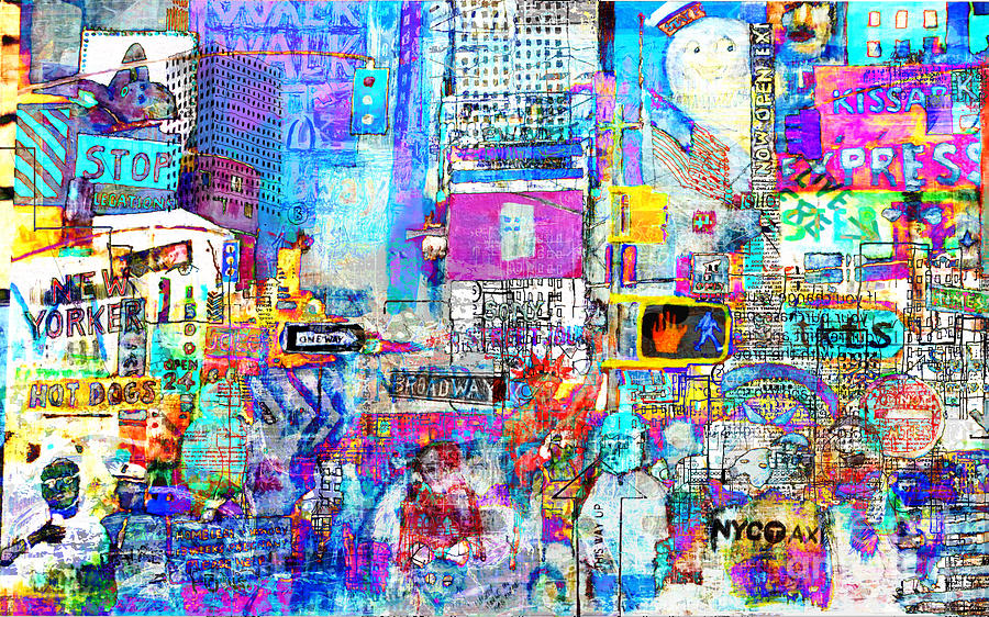 Times Square V Digital Art by Andy  Mercer