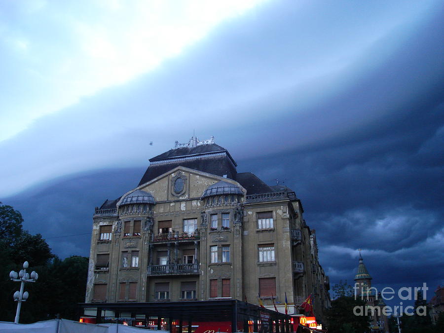 Timisoara on a storming day Photograph by Popa Diane-valeria