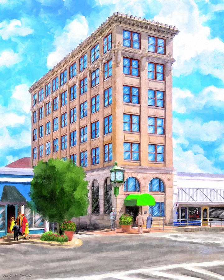 Timmerman building - Andalusia - First National Bank Mixed Media by Mark Tisdale