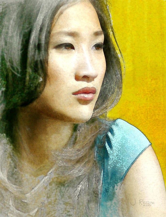 Tina Huang Digital Art by Julius Reque