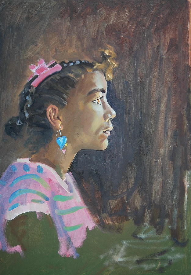 Tina Painting by Len Stomski