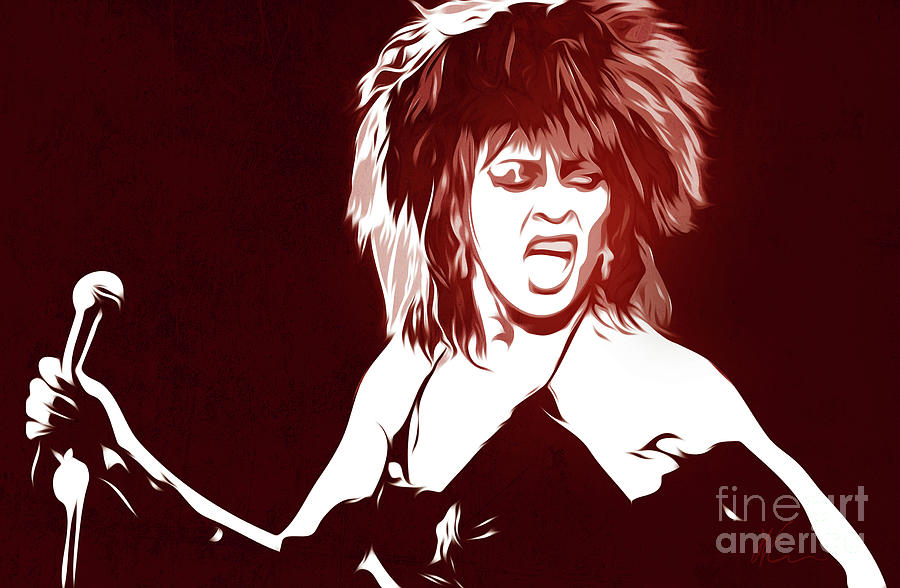 Tina Turner - Pop Art - Digital Art Digital Art by William Cuccio aka ...