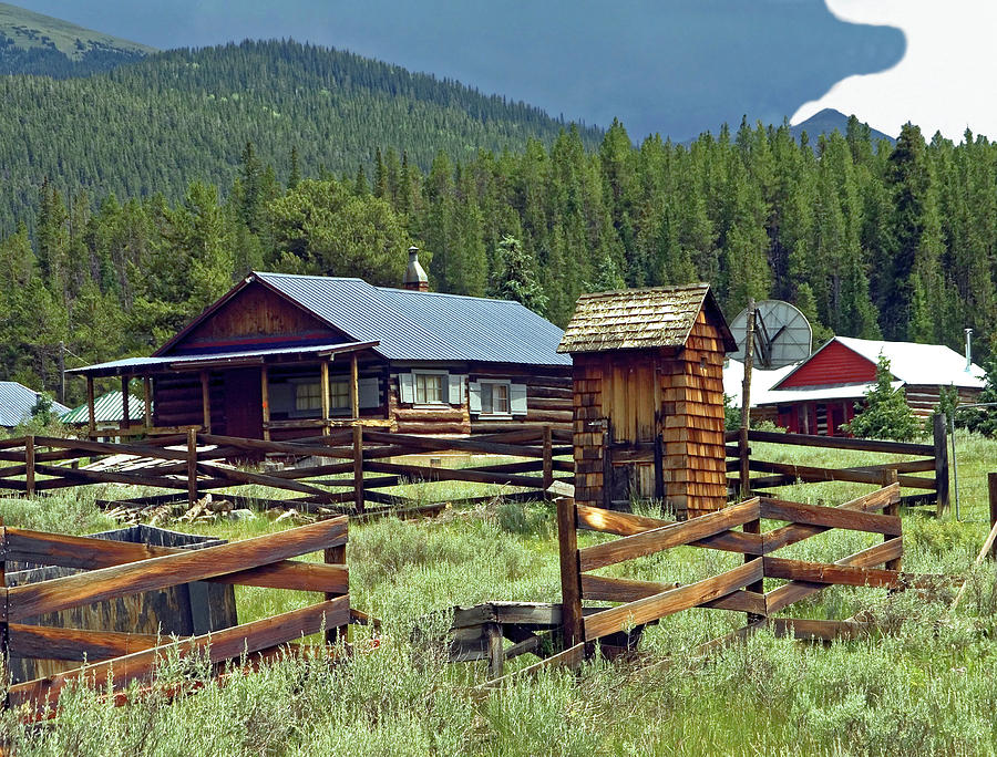 TinCup Colorado Houses Photograph by Sally Weigand