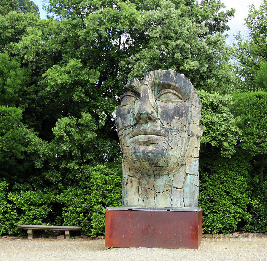 Tindaro Screpolato Sculpture in Boboli Garden 0197 Photograph by Jack Schultz