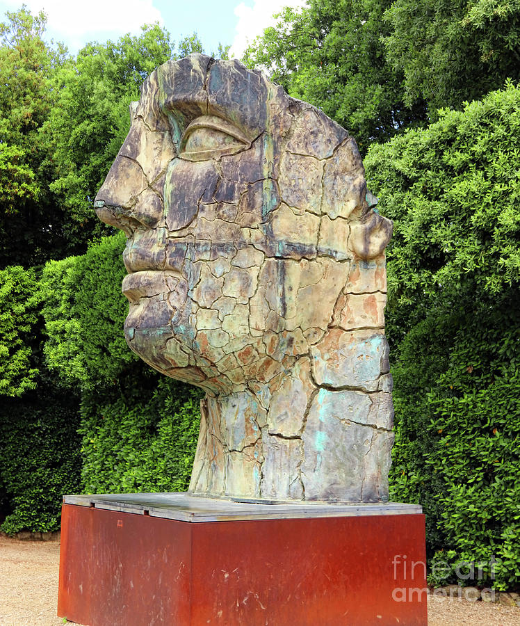 Tindaro Screpolato Sculpture in Boboli Garden 9852 Photograph by Jack Schultz