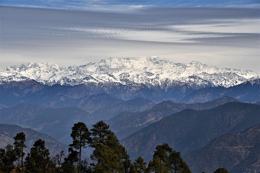 Tingling Overlook 1 - Himalayas India Photograph by Kim Bemis