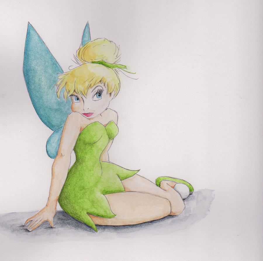 Tinker Bell Mixed Media by Steven Powers SMP