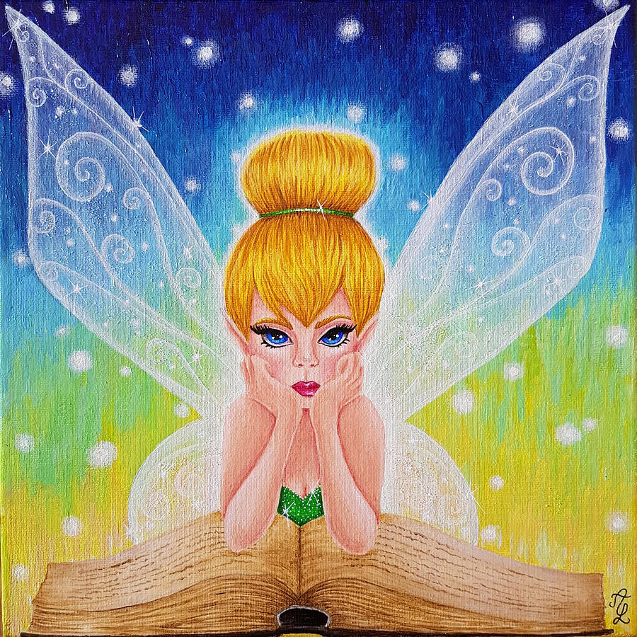Tinkerbell Painting by Aurore Loallyn - Pixels