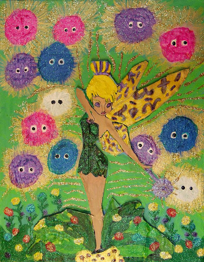 Fantasy Painting - Tinkerbell by Betty  Roberts
