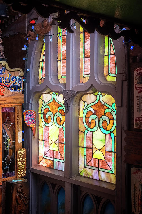 Tinkertown Stained Glass Photograph by Tom Singleton
