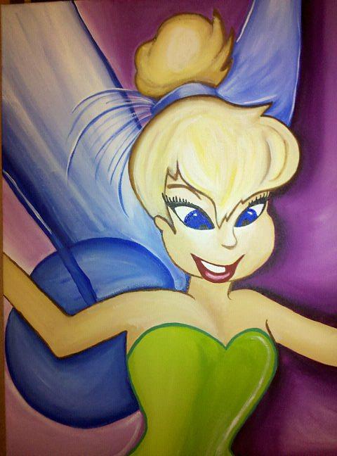Fairy Painting - Tinky Face by Amberleigh Shaffield