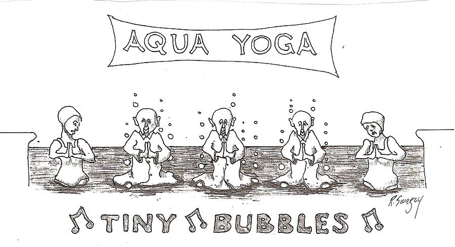 Tiny Bubbles Drawing by Roger Swezey