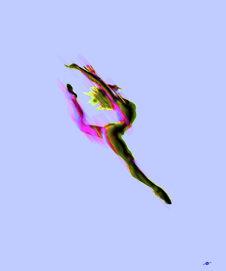 Tiny Dancer Digital manipulated photo With Paint Brighter Painting by Tony Rubino