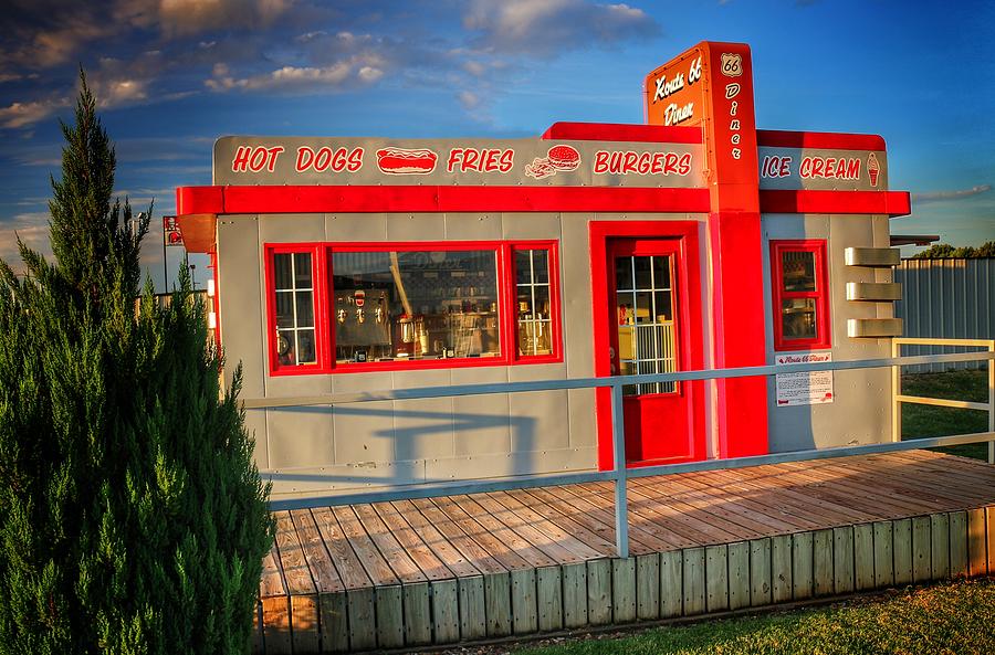 Tiny Diner Route 66 Photograph by Buck Buchanan