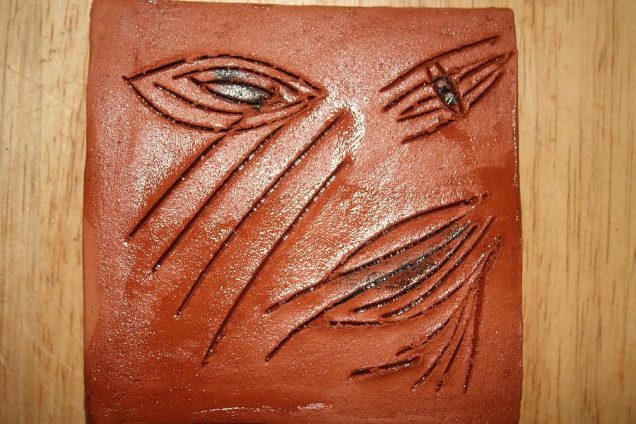 Tiny Eye - Tile Ceramic Art by Gloria Ssali