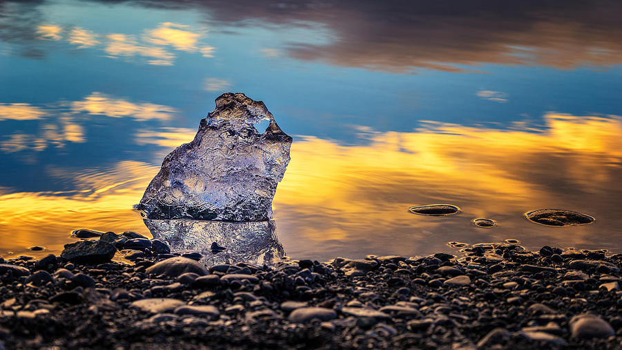 Tiny iceberg Photograph by James Billings