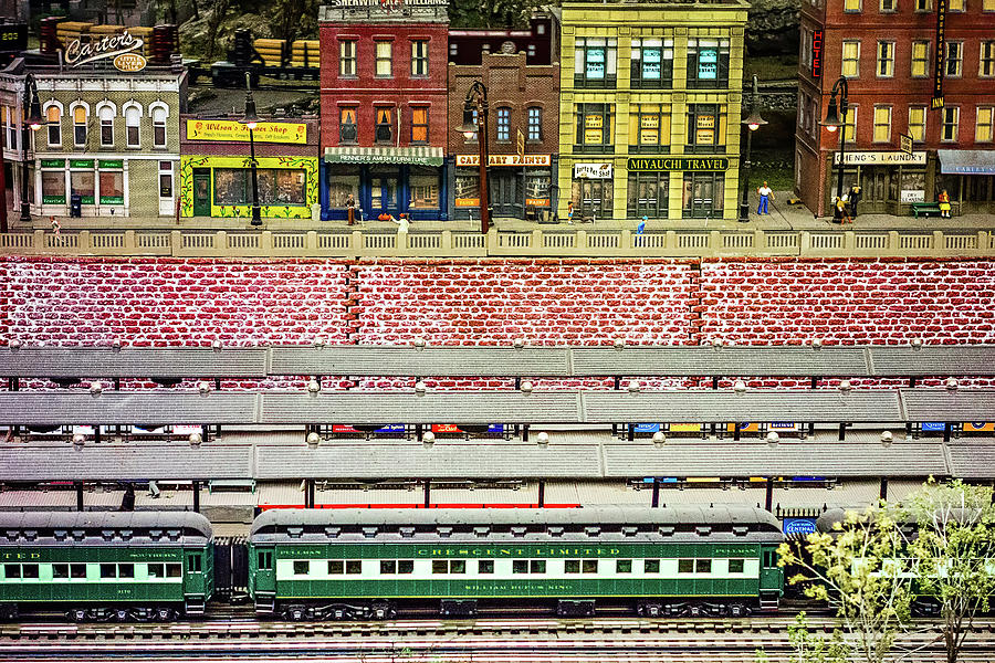 Tiny Model Train Station And Train In The Museum Photograph by Alex Grichenko