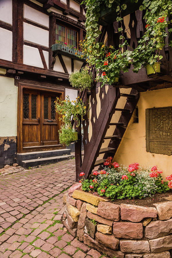 Tiny Staircase in Alsace Photograph by Rebekah Zivicki