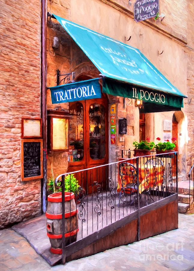 Tiny Trattoria In Tuscany Photograph by Mel Steinhauer