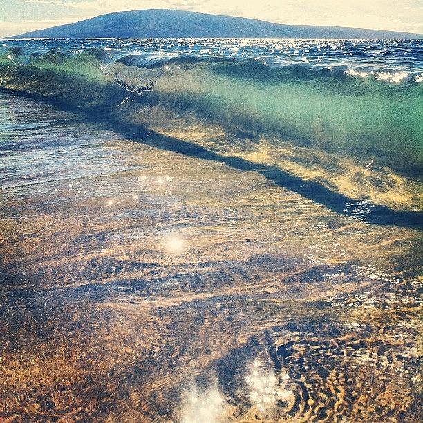 Maui Photograph - Tiny Tube #maui #ocean #waves by Sarah Burns