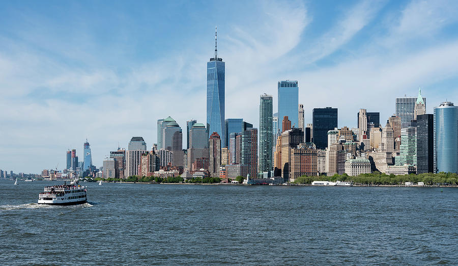 Tip Of Manhattan Wide Photograph by Robert VanDerWal