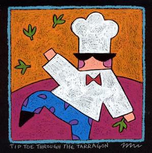 Cook Painting - Tip Toe Through The Tarragon by Nancy Coffelt Cook Painting - Tip Toe Through The Tarragon by Nancy Coffelt