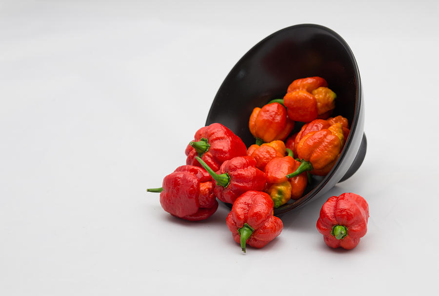 Tipped Over Bowl of Hot Peppers Photograph by Joseph Skalny Tipped Over Bowl of Hot Peppers Photograph by Joseph Skalny