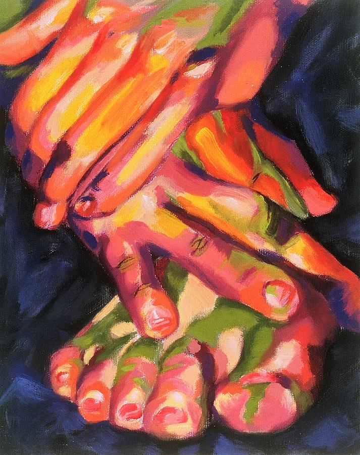 Tips and Toes Painting by Alexandra Sylvia - Fine Art America