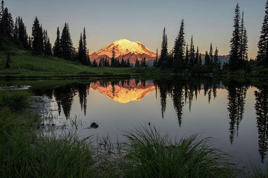 Tipsoo Lake Sunrise Photograph by Rachel Cash | Fine Art America