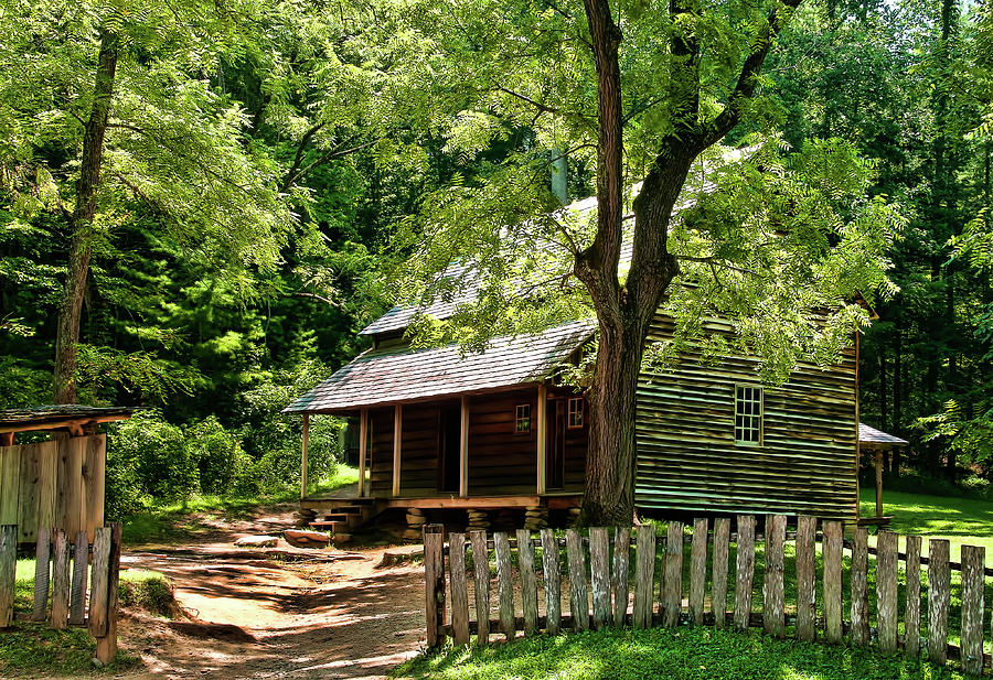 Tipton House - Cades Cove, near Gatlinburg, Tennessee Photograph by ...