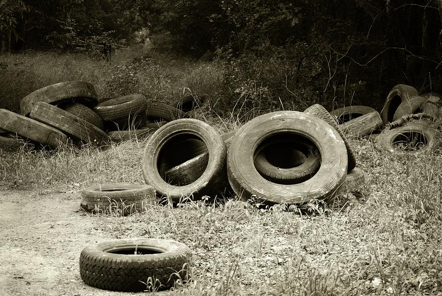 Tire Graveyard Photograph by Kristyn McDavid Pixels