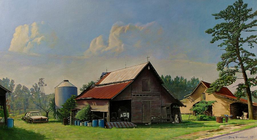 Barn Painting - Tired and Retired by Doug Strickland