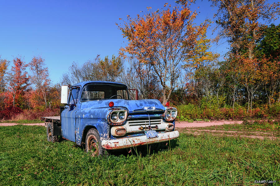 Tired Chevy Truck Relief by Ken Morris