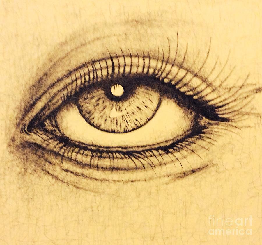 tired eyes sketch