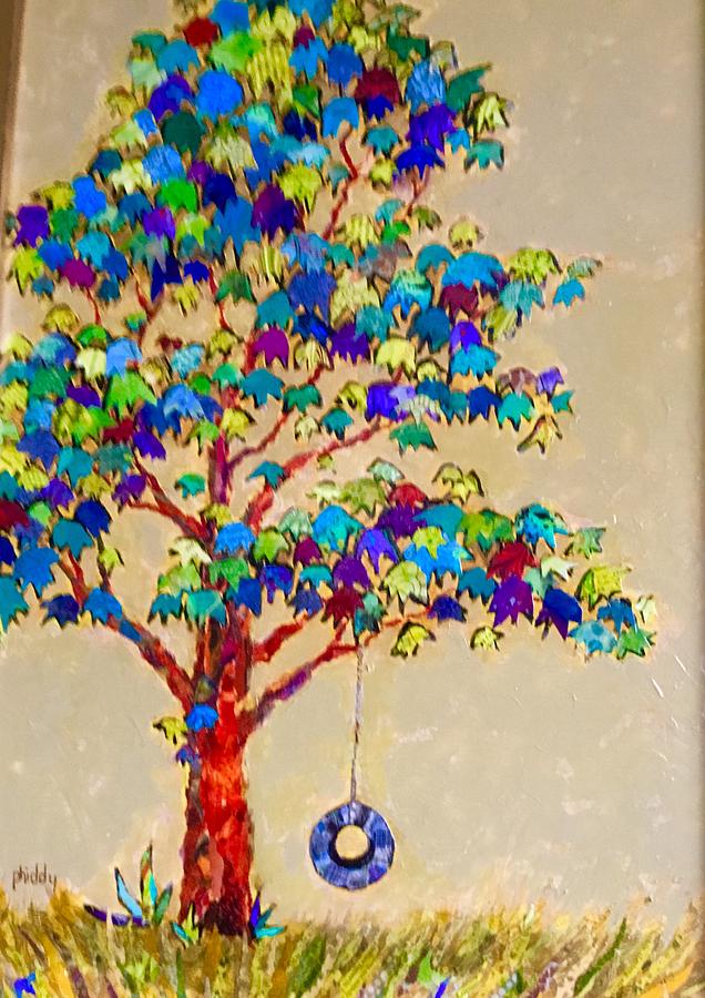 Tired Tree Painting by Phiddy Webb