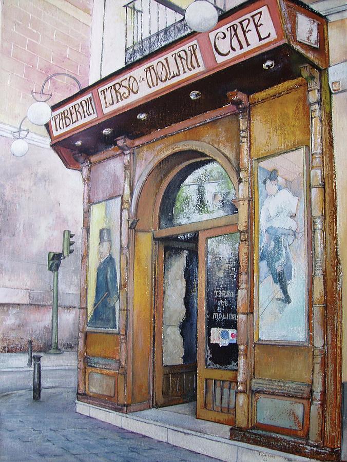 Tirso De Molina Old Tavern Painting by Tomas Castano