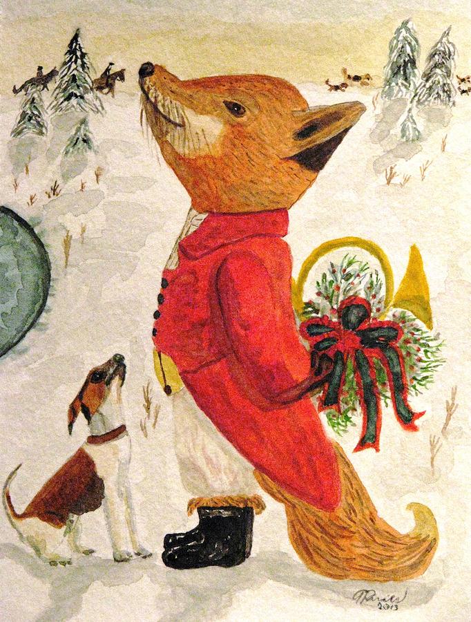 Christmas Painting - Tis The Season by Angela Davies