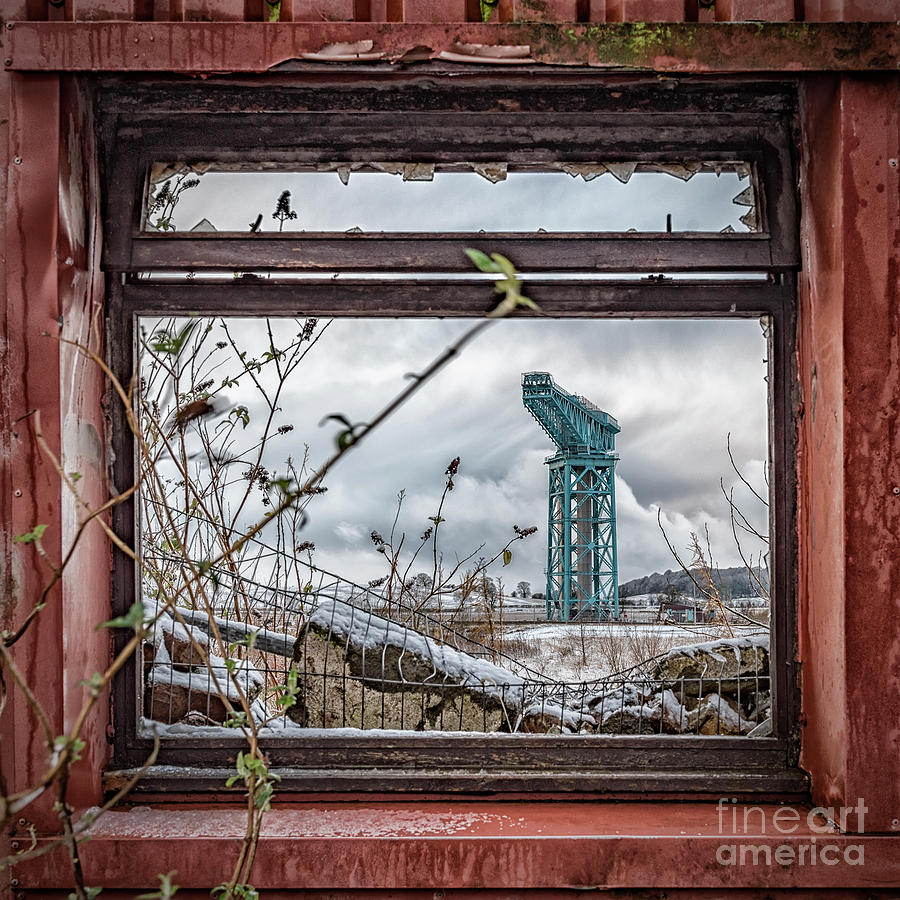 Crane Photograph - Titan Crane Through the Ruin by Antony McAulay