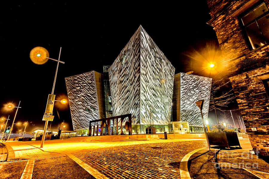 Titanic Building at Night Photograph by Jim Orr