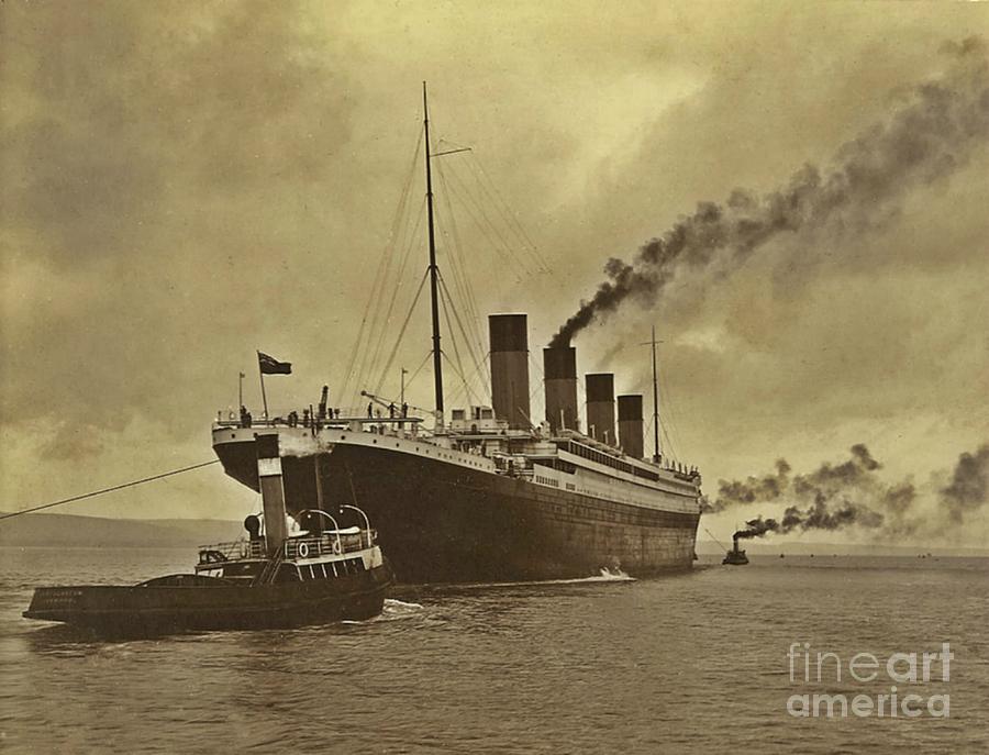 Titanic in Harbor Photograph by John Malone - Fine Art America