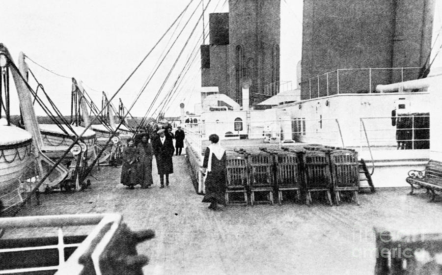 Titanic: On Deck, 1912 Photograph by Granger