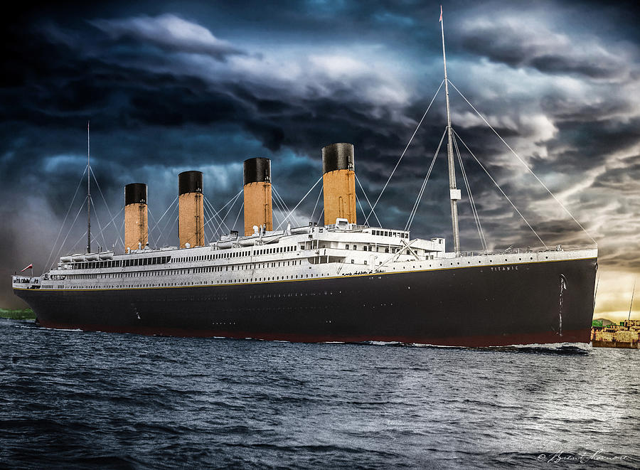 Titanic Photo Restoration Digital Art by Brent Shavnore