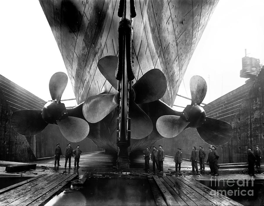 Titanic Propellers Photograph - Titanic Propellers by Jon Neidert