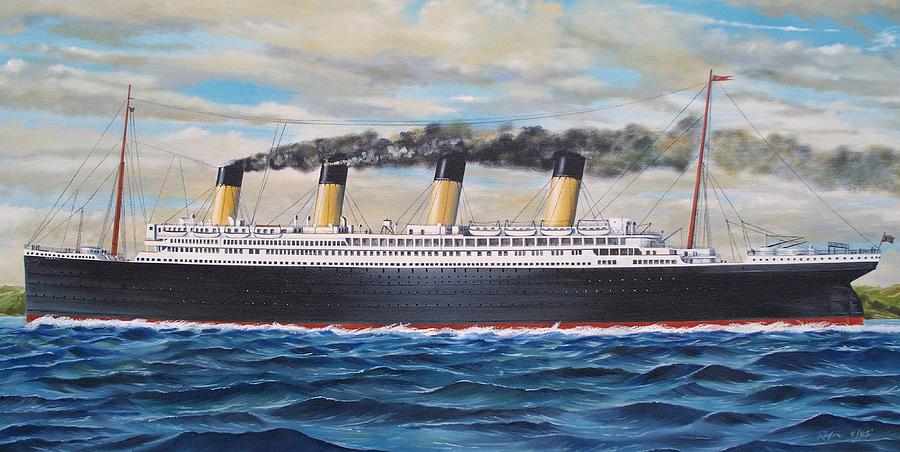 Oil Painting - Titanic by RB McGrath