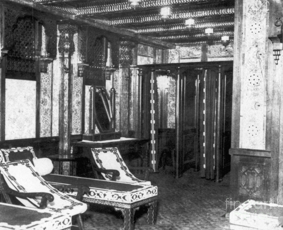 Transportation Photograph - Titanic: Turkish Bath, 1912 by Granger