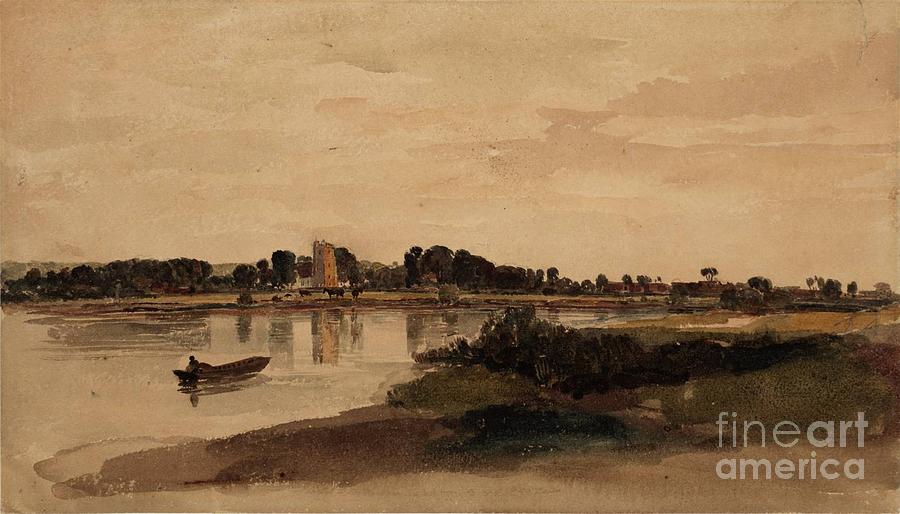 Title Bray on Thames Painting by MotionAge Designs