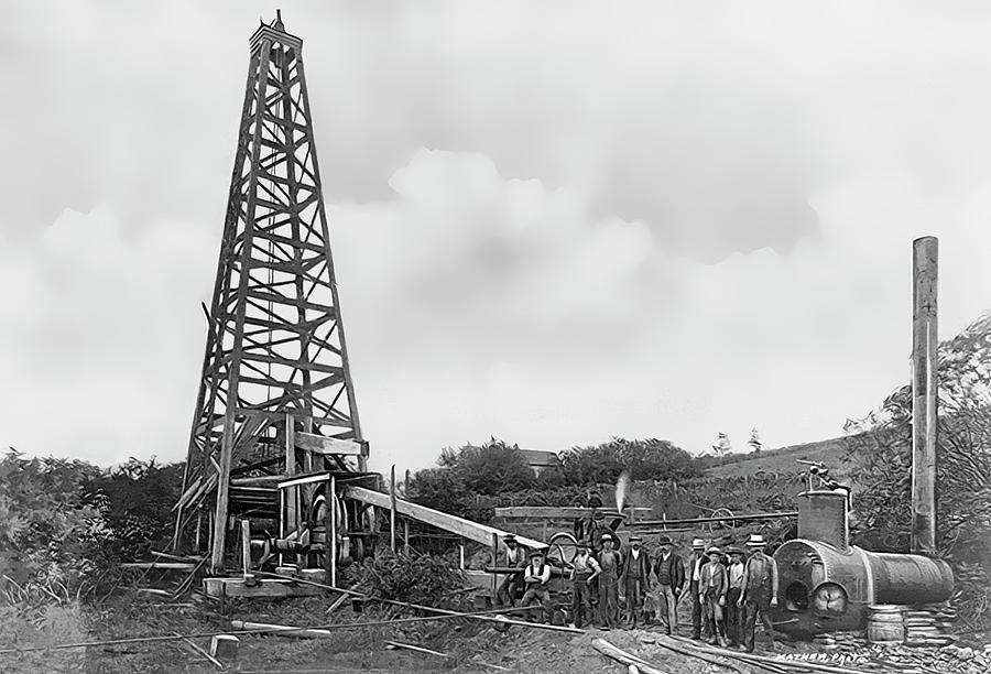 Titusville Oil Well 1900 Photograph by Daniel Hagerman