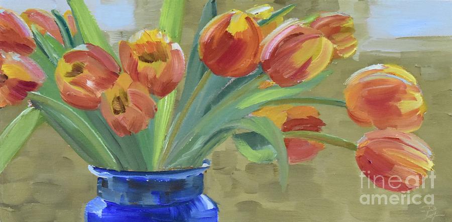 TJ Tulips Painting by Denise Ogier