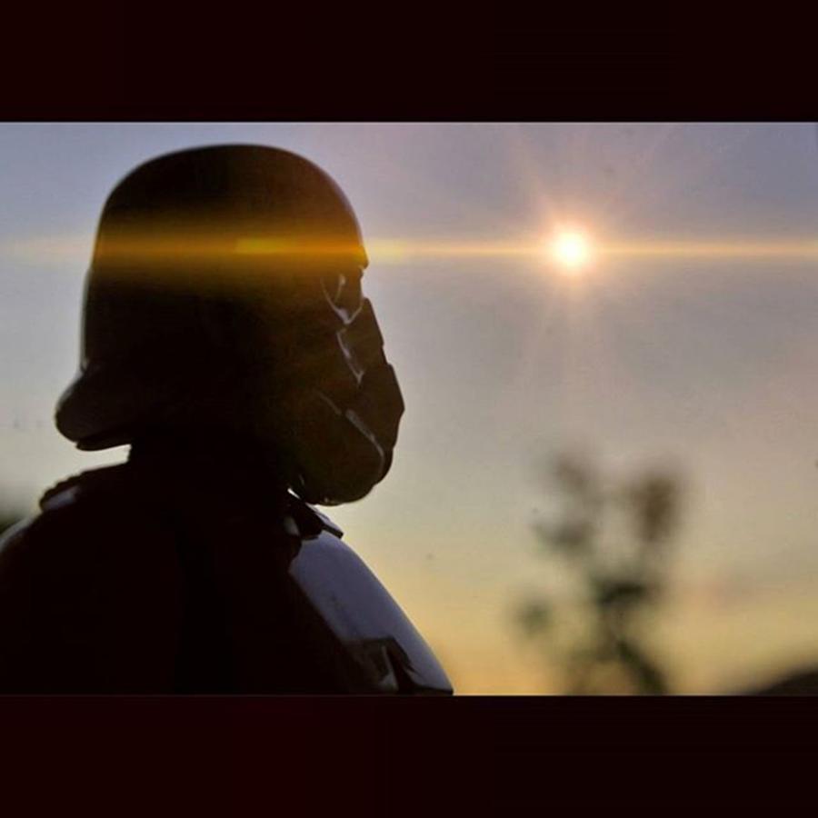 Sunset Photograph - Tk-401 Looks To The Setting Sun And by Russell Hurst
