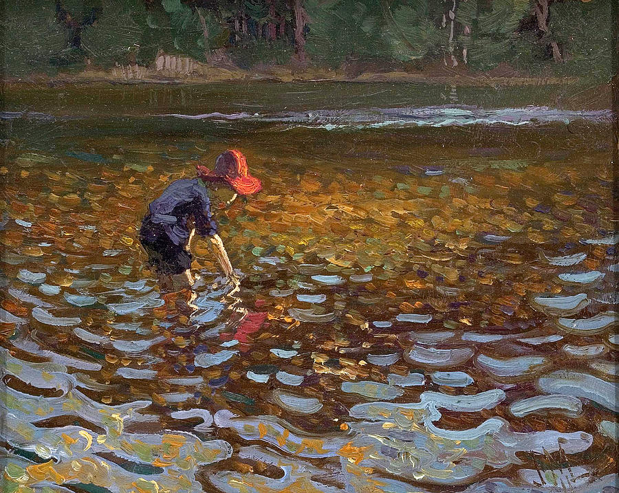 T.M. in Gull River Painting by James Edward Hervey MacDonald